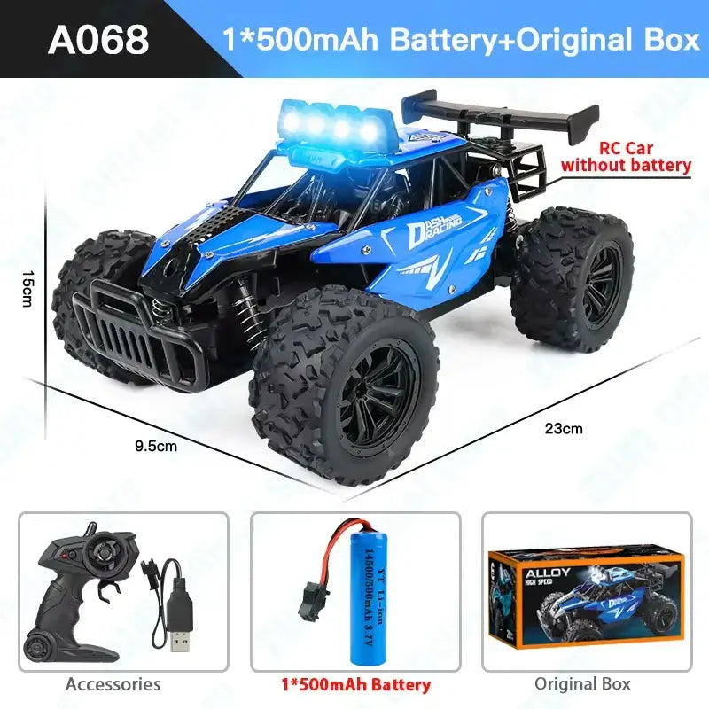 RC Car With LED Lights 2WD Off-road ZWN 1:16 Sportsman Specialty Products