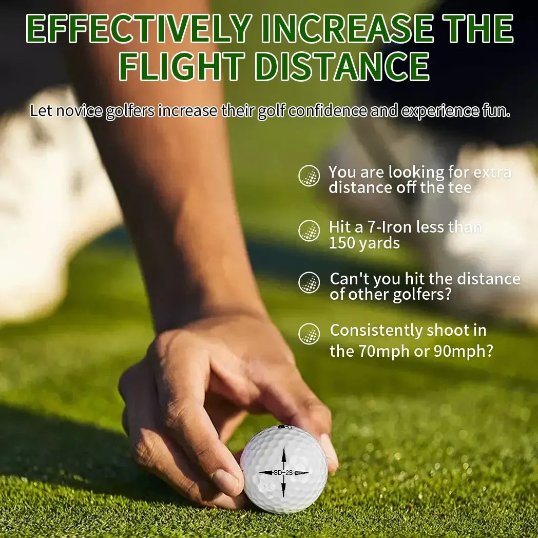 Effectively increase the flight distance with high precision golf balls for distance, ideal for novice golfers.