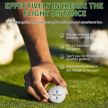Effectively increase the flight distance with high precision golf balls for distance, ideal for novice golfers.