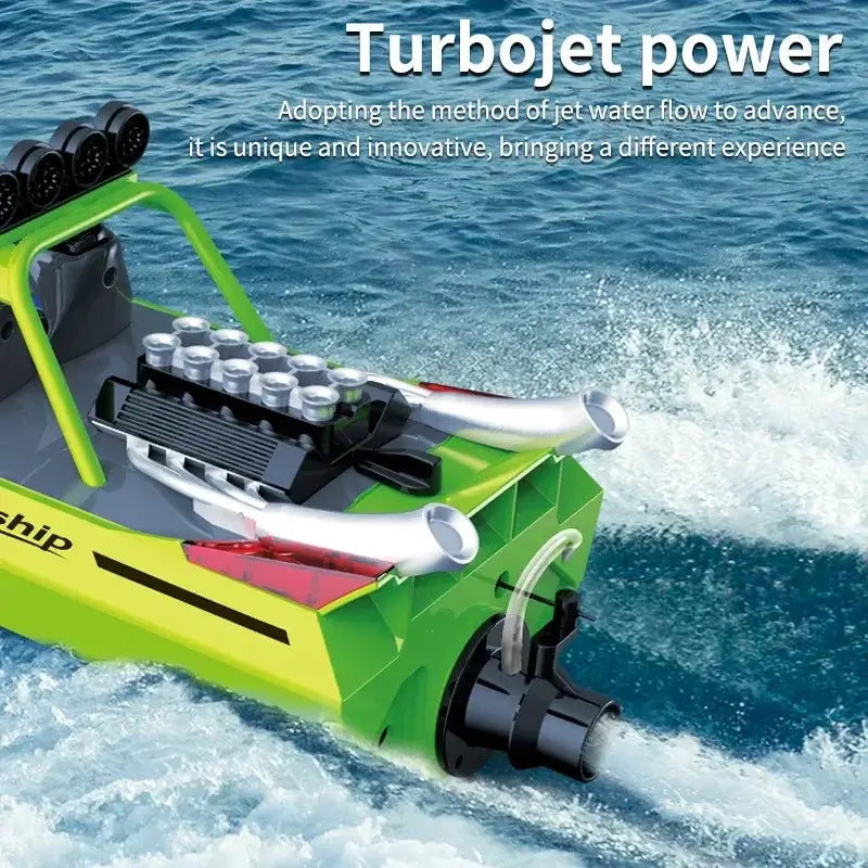 2.4g Wireless Remote Control Boat Electric Turbine Jet High-Speed Sportsman Specialty Products