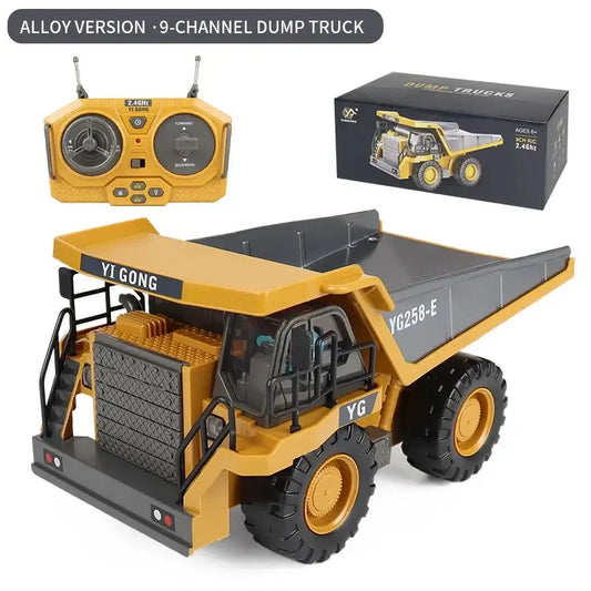 RC Construction Vehicle Toys Set for Kids: Excavator,