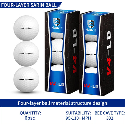 Caiton Pro Golf Tournament Balls - 4-Layer Structure, DuPont Surlyn Material# Caiton Pro Golf Tournament Balls - 4-Layer Structure, DuPont Surlyn Material Experience tournament-grade performance with Caiton Pro Golf Balls, engineered for serious players w