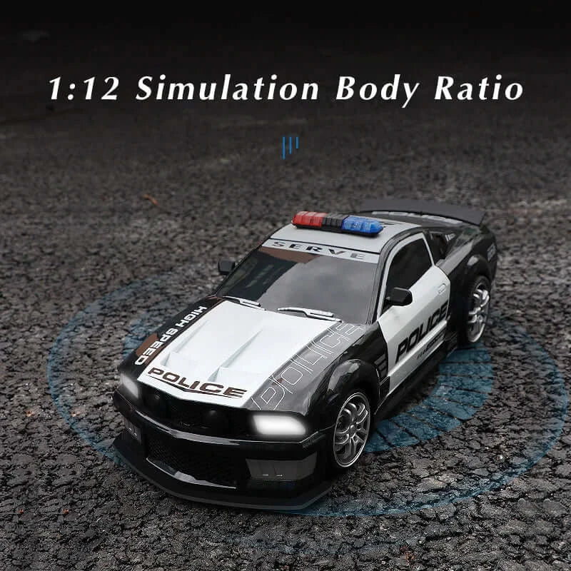 RC Police Car Drift 2.4GHz Remote Control High Speed Sportsman Specialty Products