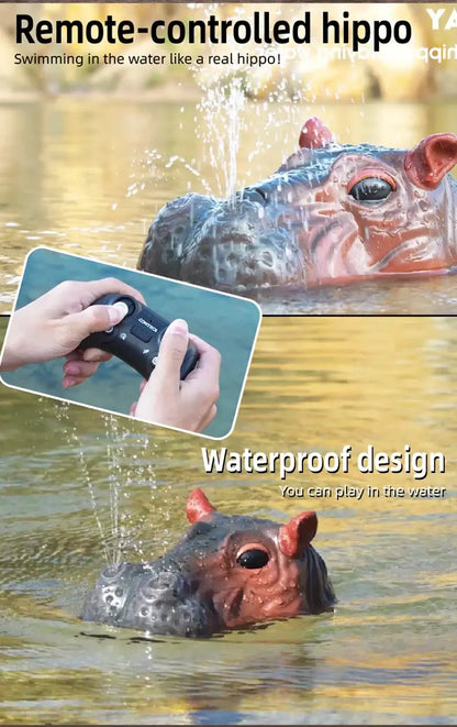 2.4GHz Rc Hippo Spray water Toys Remote Control Boat Sportsman Specialty Products