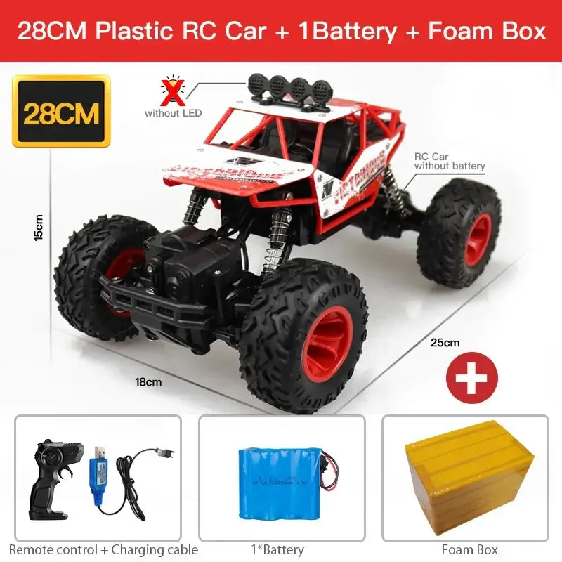 1:12/1:16 4WD Remote Control Car With Led Lights Sportsman Specialty Products