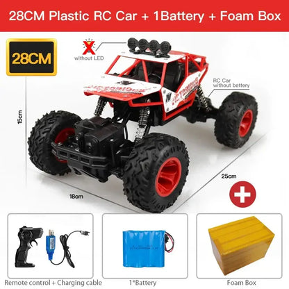 1:12/1:16 4WD Remote Control Car With Led Lights Sportsman Specialty Products