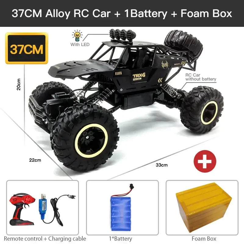 1:12/1:16 4WD Remote Control Car With Led Lights Sportsman Specialty Products