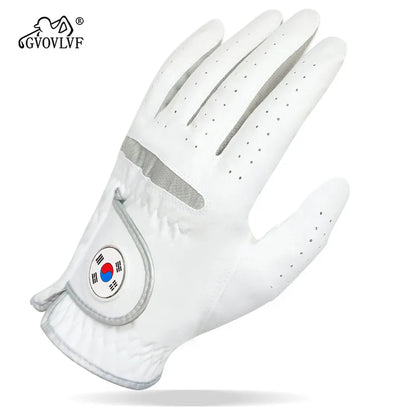 breathable golf gloves with magnetic marker Men's Golf Glove