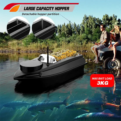 V030 RC Bait Boat 12V 180 Fishing Point Load 3KG