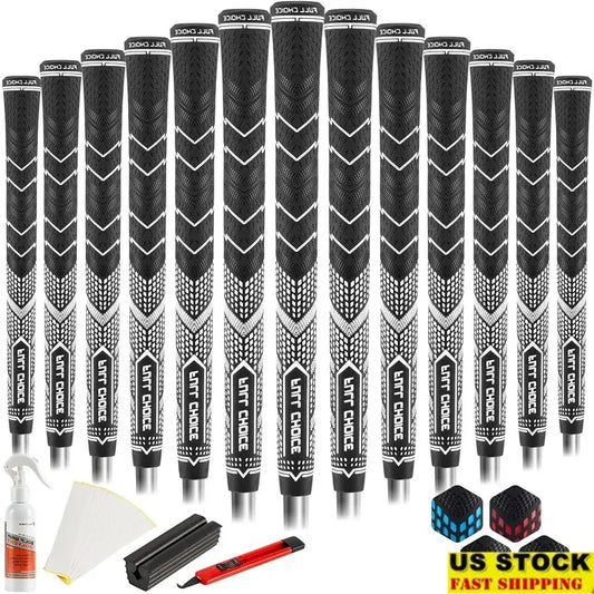High Traction Non-Slip Golf Grips 13 Pack Advanced Texture Low Taper Control Sportsman Specialty Products