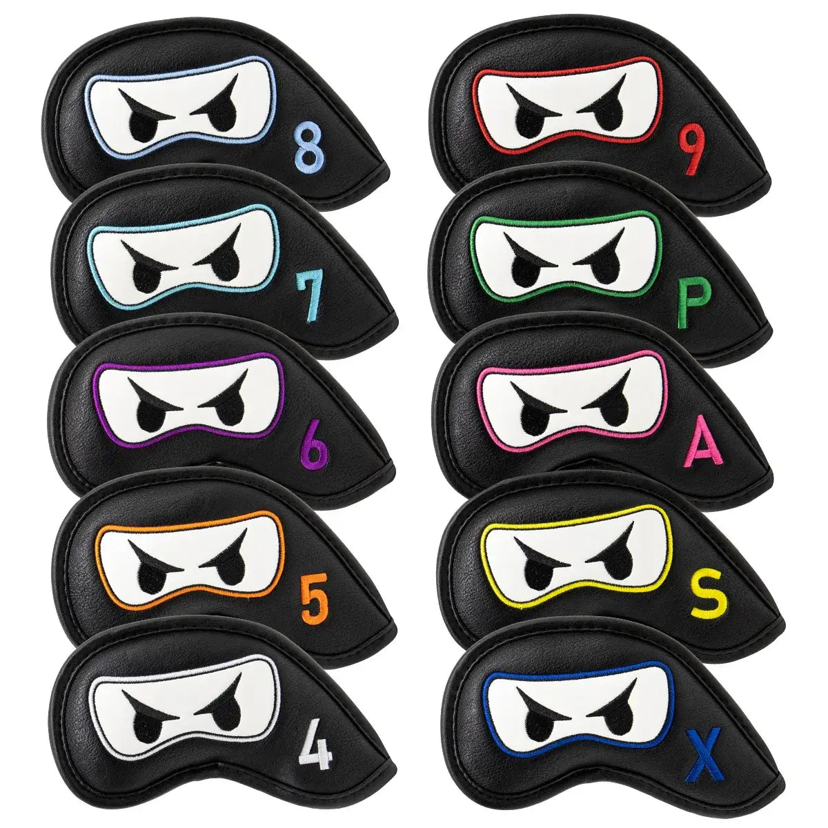 Aliennana Golf Club Headcover Set, Black Ninja Driver Head Cover Sportsman Specialty Products