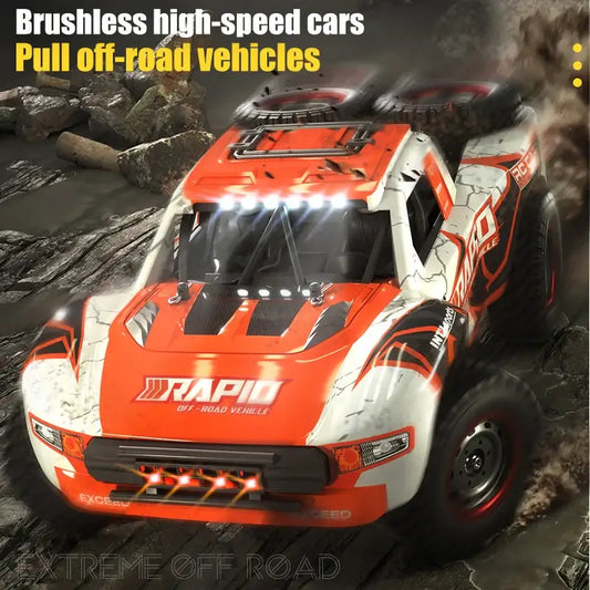 JJRC Q130 RC Car 2.4G 4x4 Off-Road 1:14 High Brushless Speed on rugged terrain