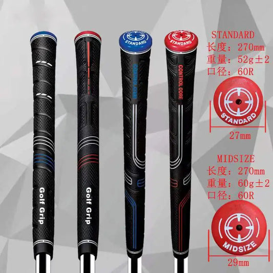 13PCS Tour Quality Golf Grips featuring standard and midsize options for superior control and comfort.