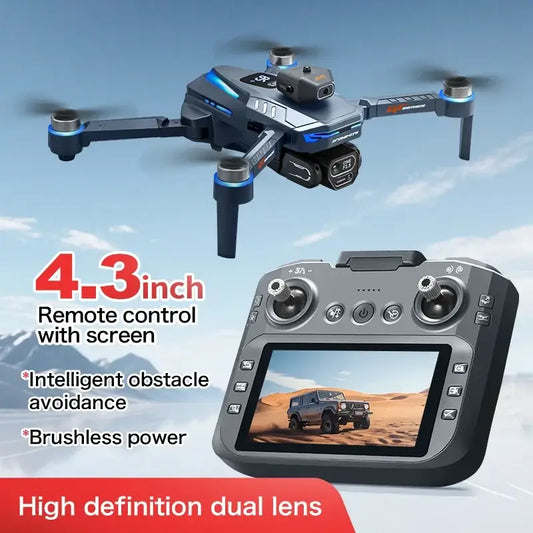 GT8 Drone 4K Professional Dual Camera with 4.3 inch remote control and high definition dual lens features.