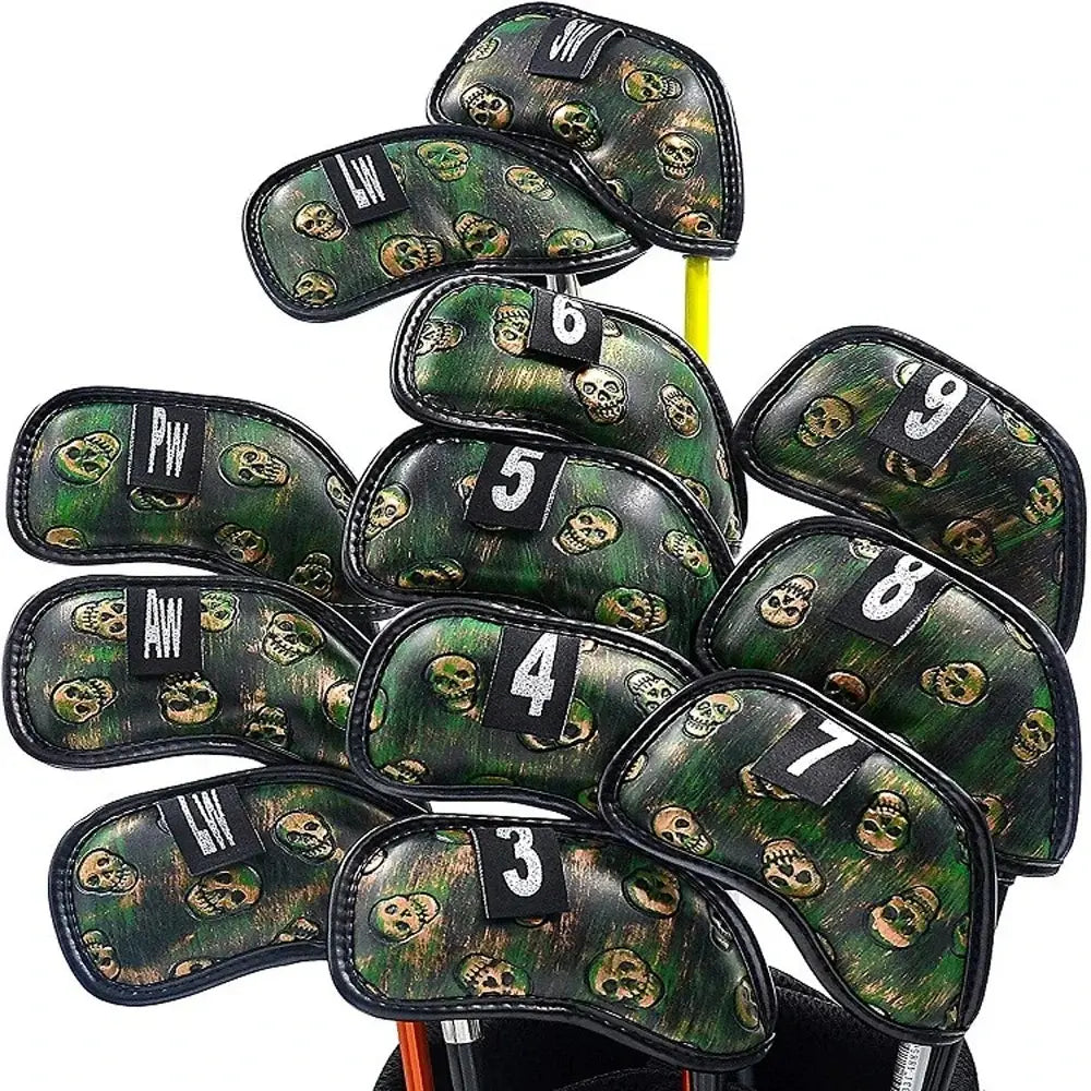 skull golf iron headcover 12x Skull Golf Iron Headcover