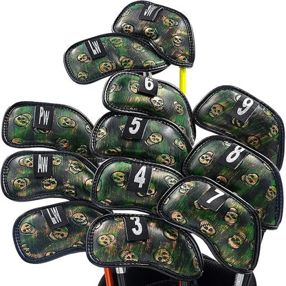 skull golf iron headcover 12x Skull Golf Iron Headcover
