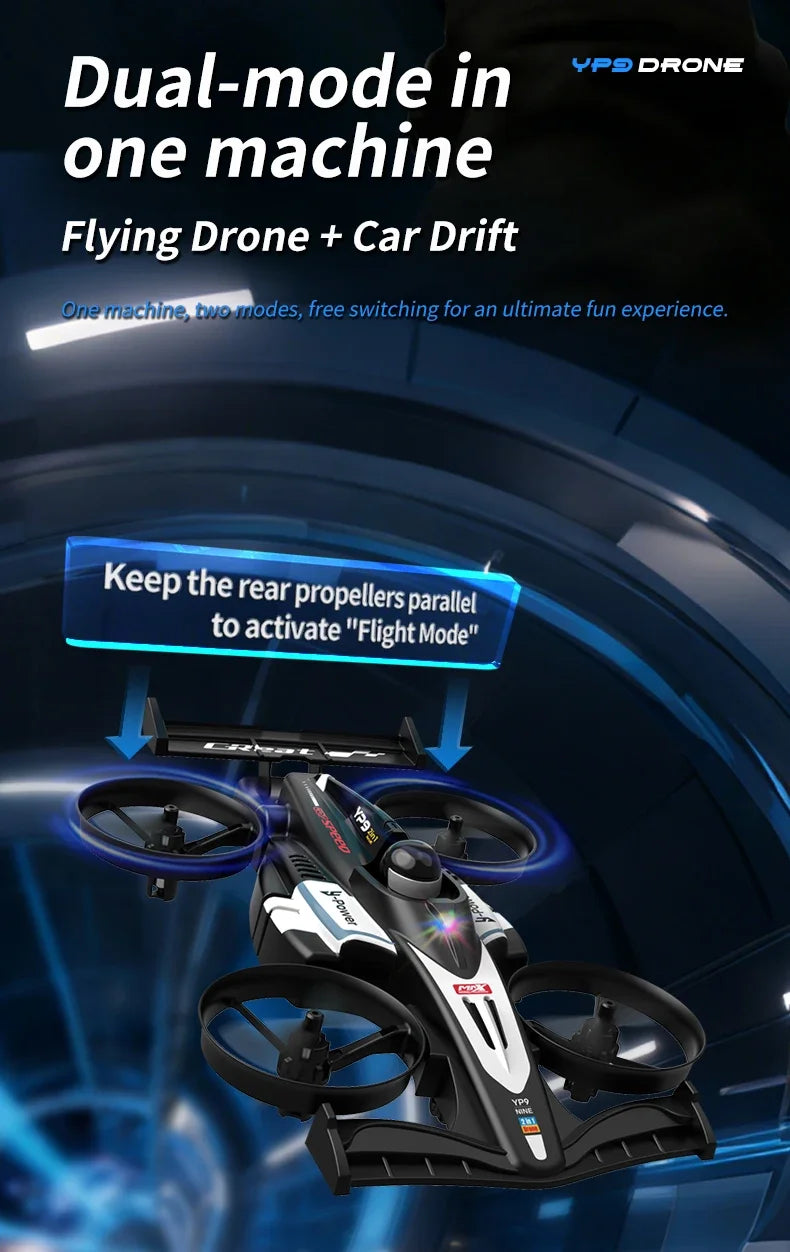 dual mode quadcopter stunt car Drift Racing Car