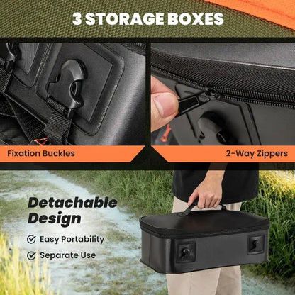 Inflatable Float Tube, Fishing Belly Boat with Fish Ruler, Pump, Storage Bag Sportsman Specialty Products
