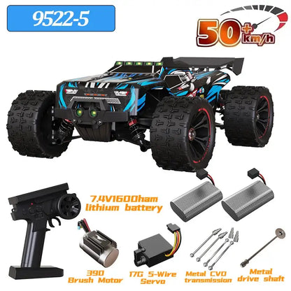 9522 PRO 85KMH High speed RC Car with brushless motor and four-wheel drive components