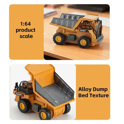 JCMO 1:64 Scale Remote Control Mini Excavator Dump Truck