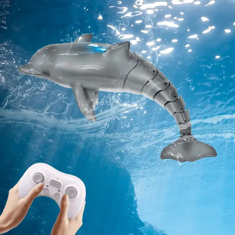 Rc Dolphin Whale Spray Water Light Shark Toy Remote Controlled Boat Sportsman Specialty Products