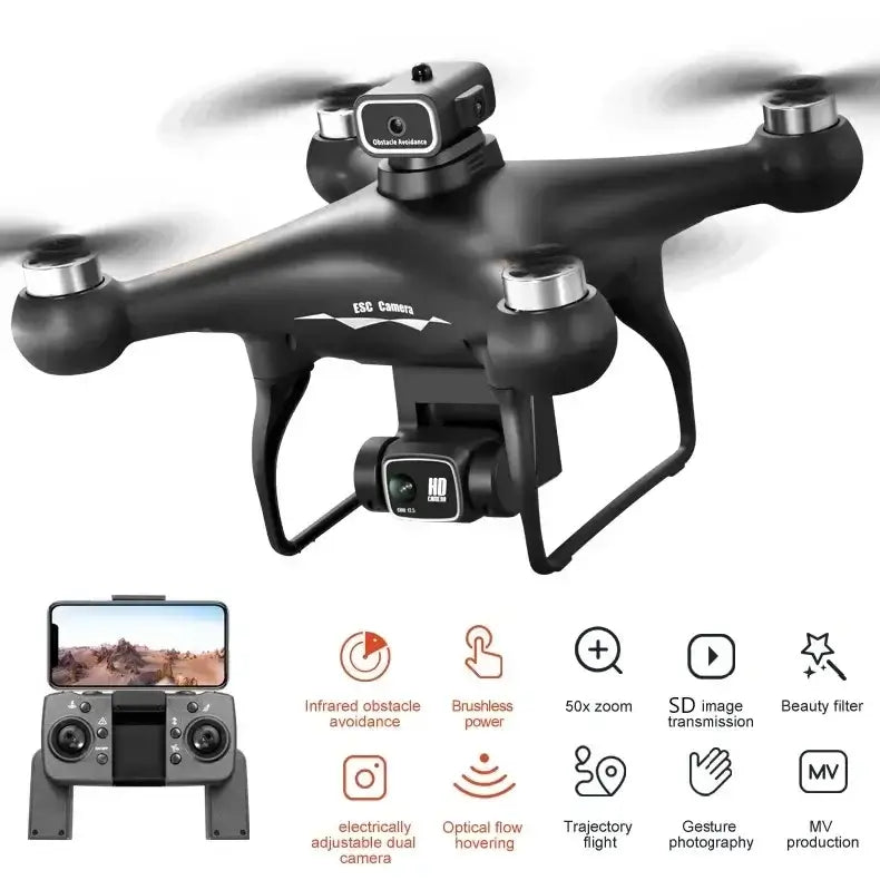 S116 MAX Drone Professional with 3 Batteries 8K Dual Camera Optical Sportsman Specialty Products