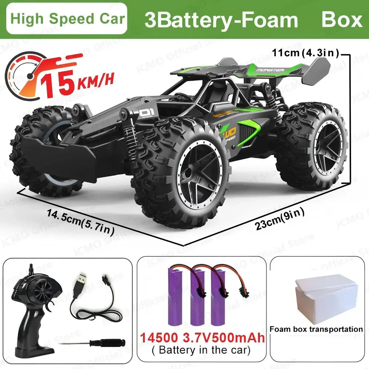 RC Racing Car 118 20kmH High Speed Sportsman Specialty Products