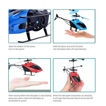 Rechargeable Mini RC Drone Remote Safe Fall-resistant RC Helicopters
