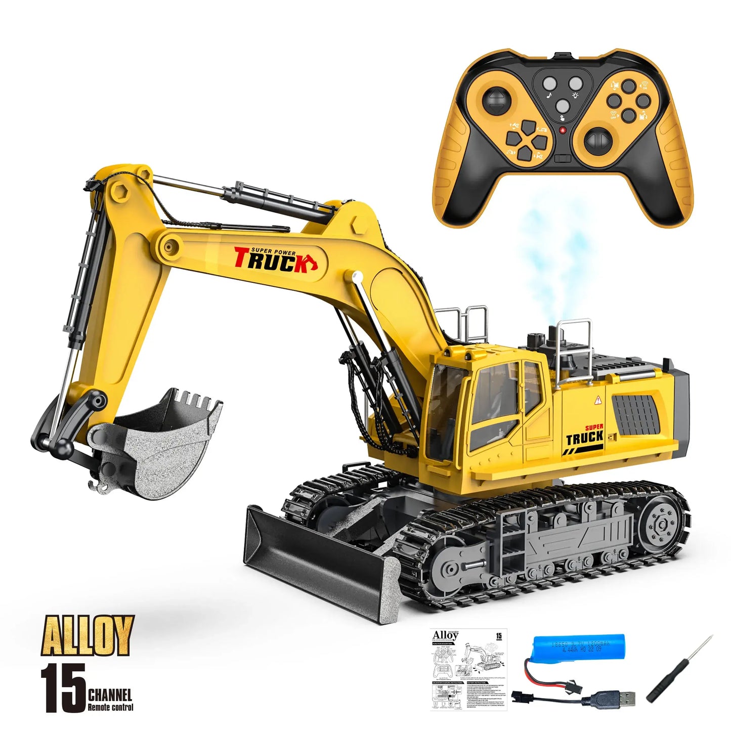 Rc Excavator Truck Toy Kids Remote Control Sportsman Specialty Products
