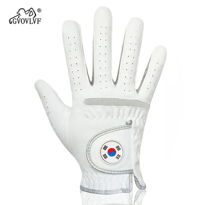 breathable golf gloves with magnetic marker Men's Golf Glove