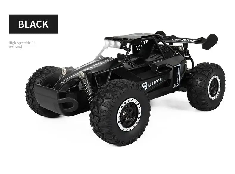 116 RC Car Remote Control Car in black, featuring high-speed drift and off-road capabilities.