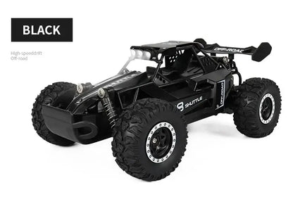 116 RC Car Remote Control Car in black, featuring high-speed drift and off-road capabilities.