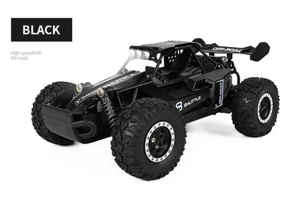 116 RC Car Remote Control in black color with high-speed drift and off-road capabilities.