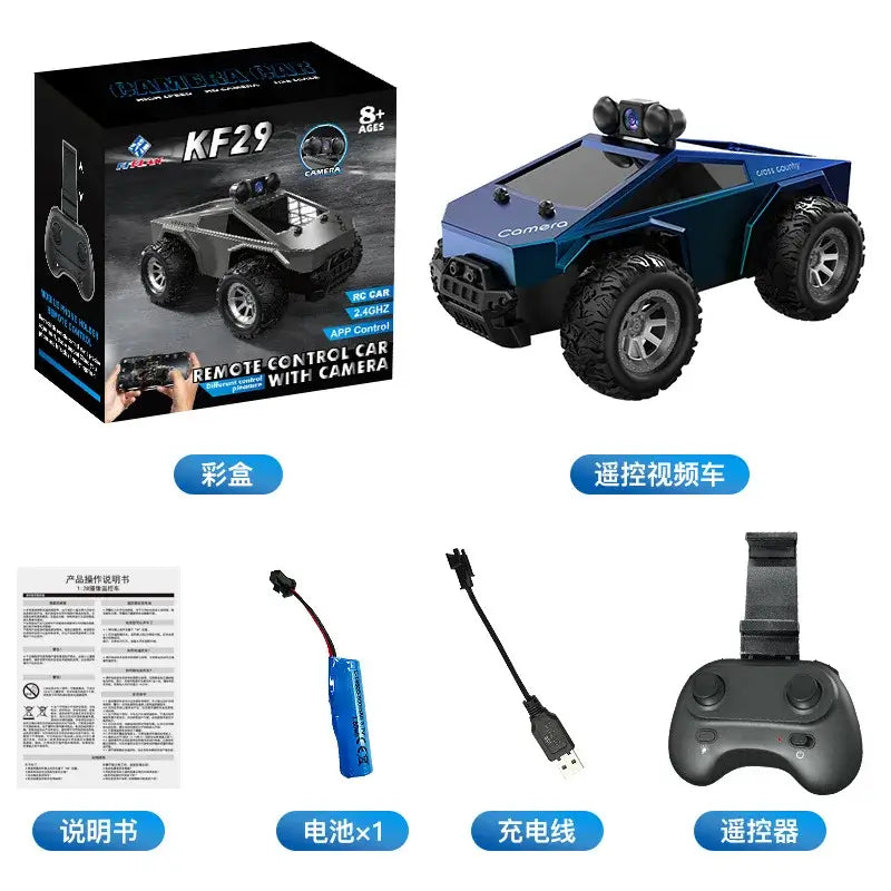 1/28 KF29 Rc Car With Camera Simulation Cybertruck Pickup Sportsman Specialty Products