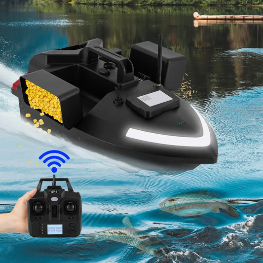 GPS Fishing Automatic Bait Boat W/1640.42ft Remote Range Sportsman Specialty Products