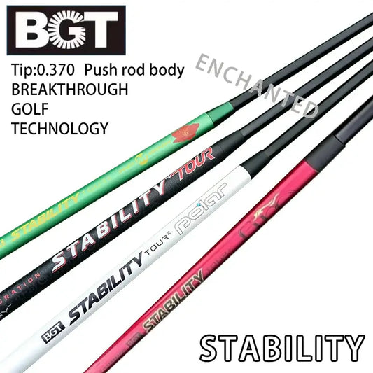 Golf Putters Shaft Adapter featuring STABILITY Tour technology with multiple shaft options and color designs