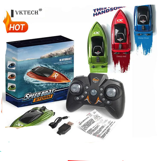 805 Mini RC Boat Radio Remote Controlled One-Button Shift Sportsman Specialty Products