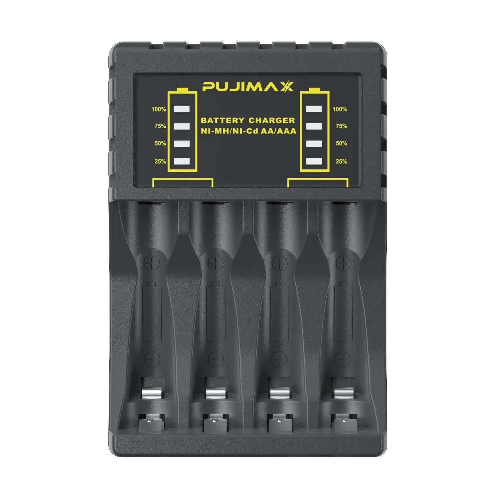 Battery Charger 4 Slots Intelligent LED with LED indicator for efficient battery charging