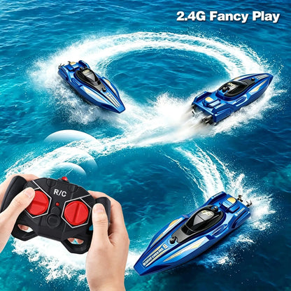 New2.4G Mini RC Racing Boat, Dual Motor