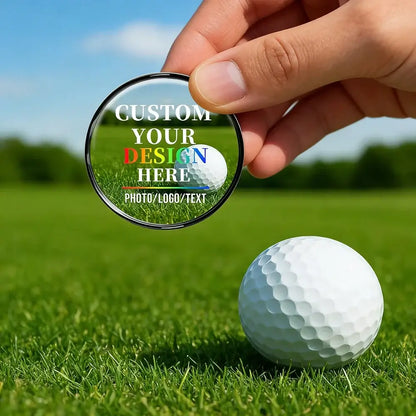12pcs Customizable Golf Ball Markers with Photo Logo
