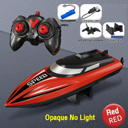 Rc High-Speed Boat 2.4G Waterproof Remote Control Ship with Light