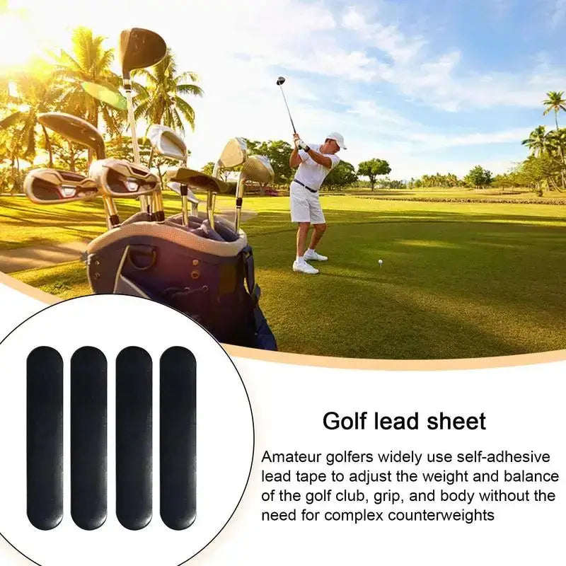 4pcs Golfer Adhesive Lead Tape Strips Add Swing Weight To Golf Club Sportsman Specialty Products