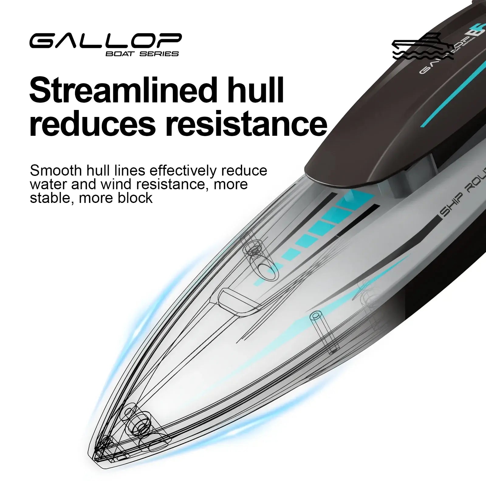 RC Boat Water Toy Max Speed 20km/h RC Competitive Rowing Boat Sportsman Specialty Products