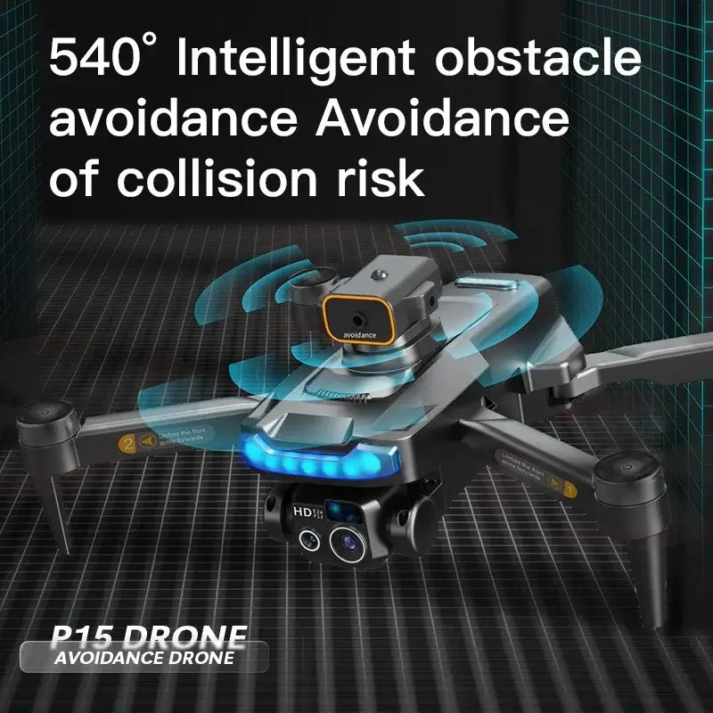 P15 PRO Drone 4K HD Professional Obstacle Avoidance Optical Flow Sportsman Specialty Products