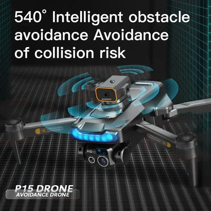 P15 PRO Drone 4K HD Professional Obstacle Avoidance Optical Flow Sportsman Specialty Products