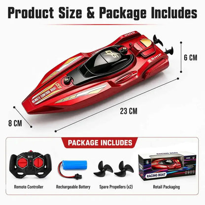 New2.4G Mini RC Racing Boat, Dual Motor