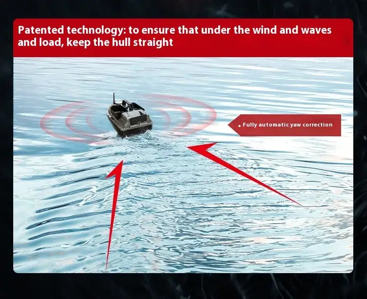 Rc Bait Boat 500m Auto Driving Return V900 Gps 40 Points Sonar Sportsman Specialty Products