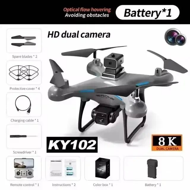 KY102 Drone 8K Professional Dual Camera Brushless Quadcopter Sportsman Specialty Products