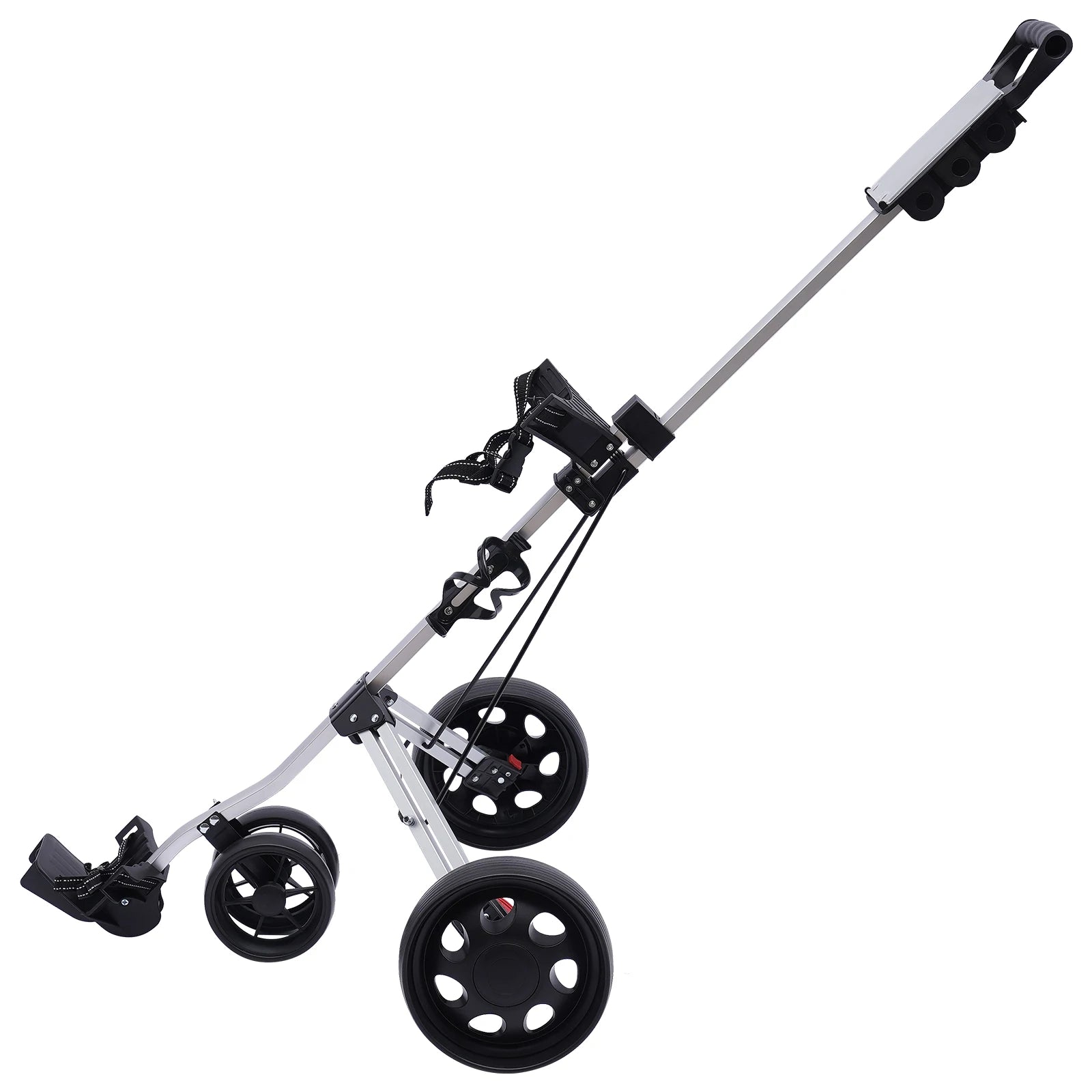 Sportsman Specialty Products Unisex Multi-functional 3-wheel Foldable Golf Push Cart Portable Lightweight