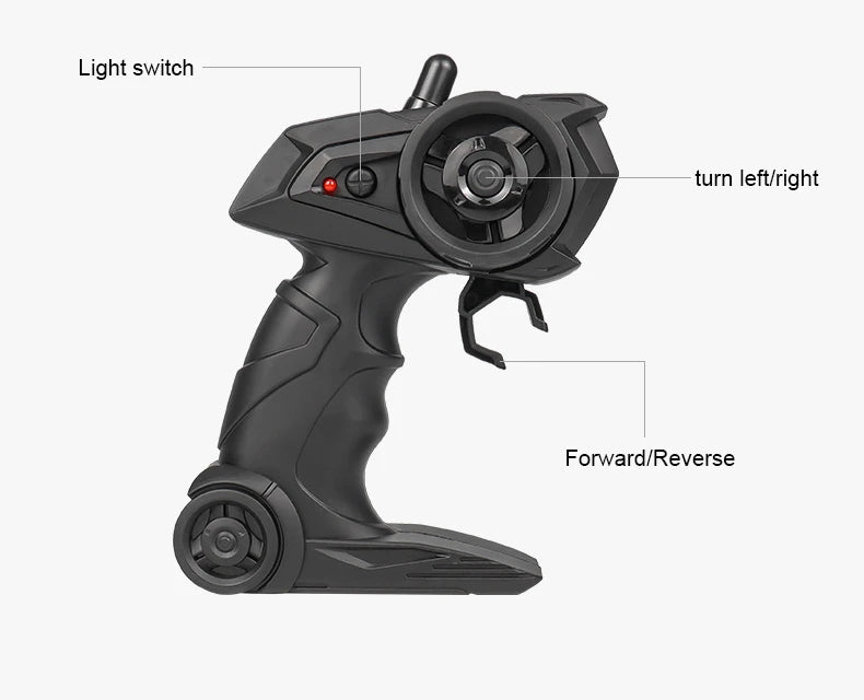 116 RC Car Remote Control remote control with light switch and forward/reverse functions.